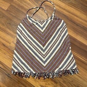 Junior girl size small s hippie laundry tank top striped spaghetti strap women